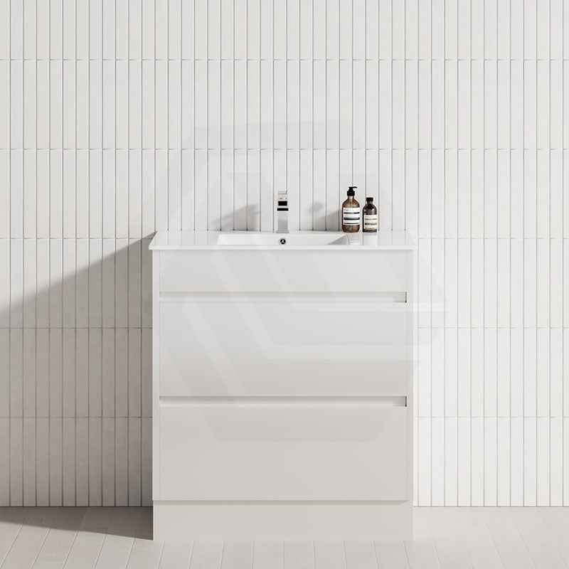 2-Drawer 600/750/900/1200mm Freestanding Bathroom Vanity Kickboard Single Multi-Colour Cabinet Only