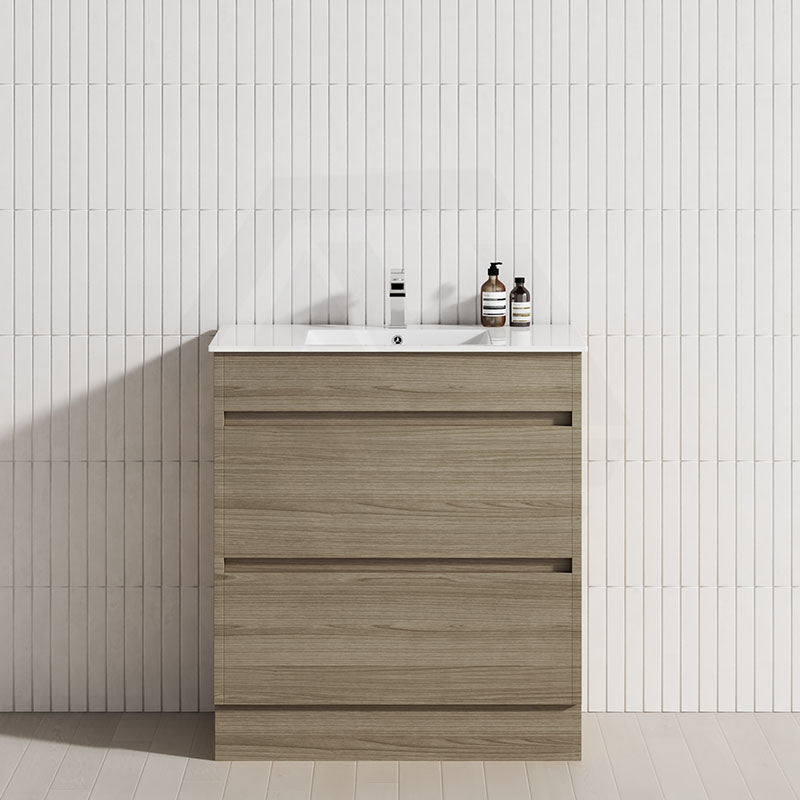 2-Drawer 600/750/900/1200mm Freestanding Bathroom Vanity Kickboard Single Multi-Colour Cabinet Only