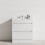 2-Drawer 600/750/900/1200mm Freestanding Bathroom Vanity Kickboard Single Multi-Colour Cabinet Only