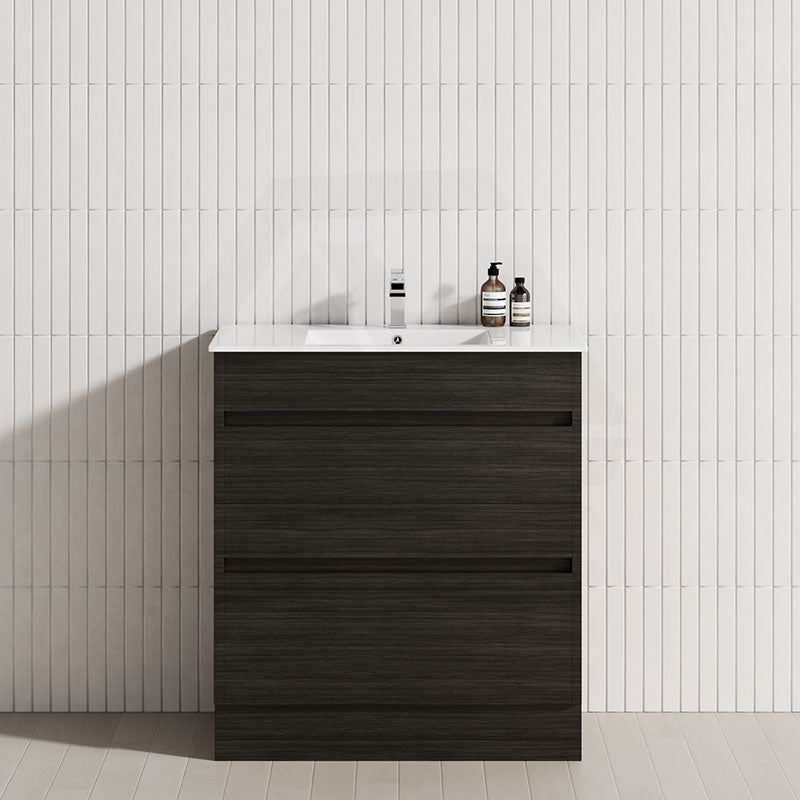 2-Drawer 600/750/900/1200mm Freestanding Bathroom Vanity Kickboard Single Multi-Colour Cabinet Only