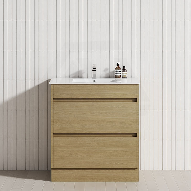 2-Drawer 600/750/900/1200mm Freestanding Bathroom Vanity Kickboard Single Multi-Colour Cabinet Only