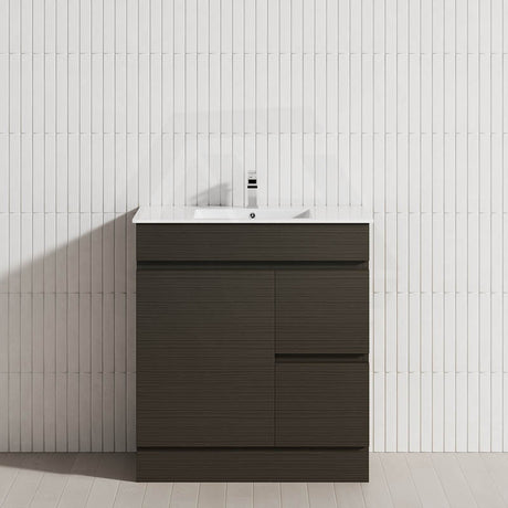 2-Drawer 1-Door 750/900/1200mm Freestanding Bathroom Vanity Kickboard Single Multi-Colour Cabinet Only