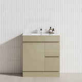 2-Drawer 1-Door Narrow 750mm Freestanding Bathroom Vanity Kickboard Multi-Colour Cabinet Only