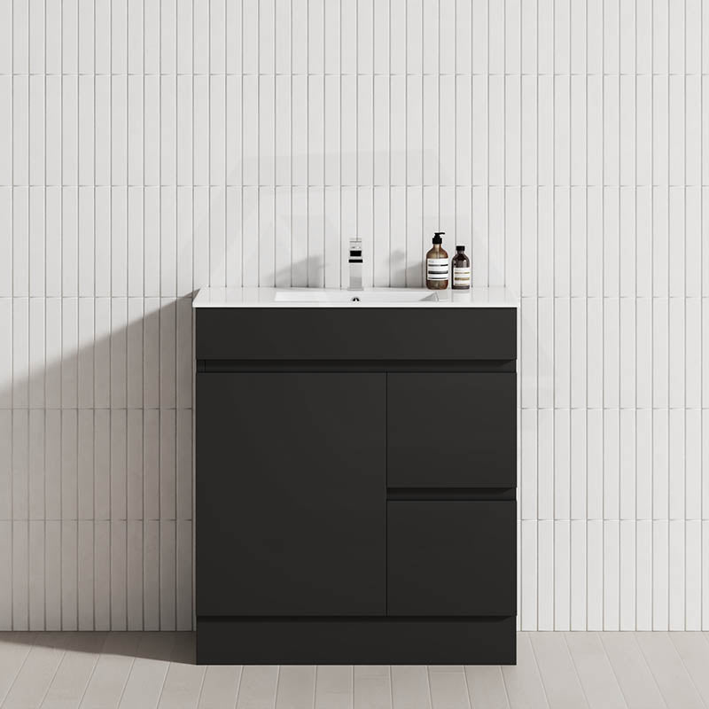 2-Drawer 1-Door Narrow 750mm Freestanding Bathroom Vanity Kickboard Multi-Colour Cabinet Only