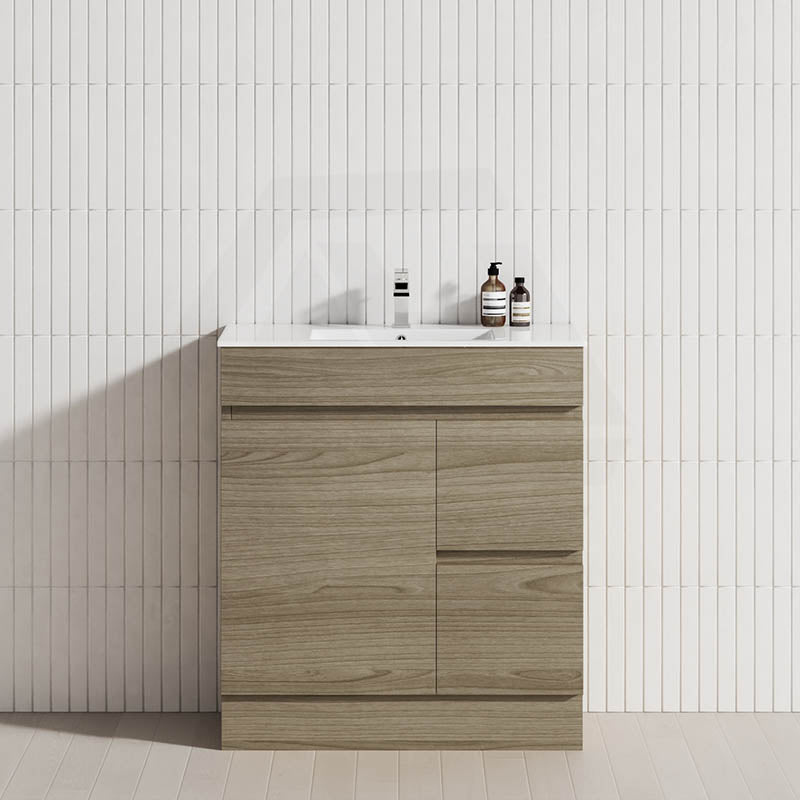 2-Drawer 1-Door Narrow 750mm Freestanding Bathroom Vanity Kickboard Multi-Colour Cabinet Only