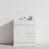 2-Drawer 1-Door Narrow 750mm Freestanding Bathroom Vanity Kickboard Multi-Colour Cabinet Only
