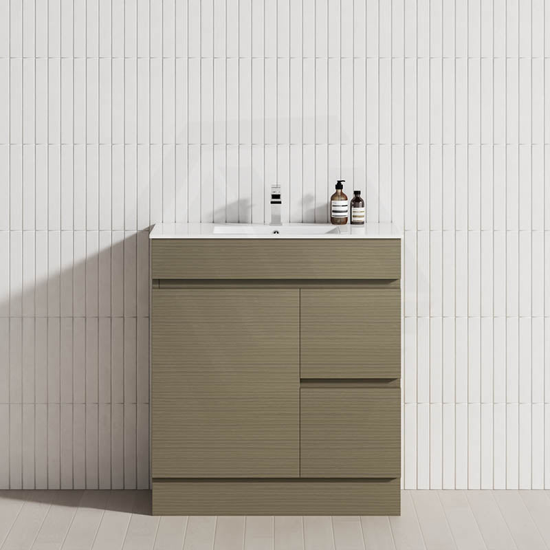 2-Drawer 1-Door Narrow 750mm Freestanding Bathroom Vanity Kickboard Multi-Colour Cabinet Only