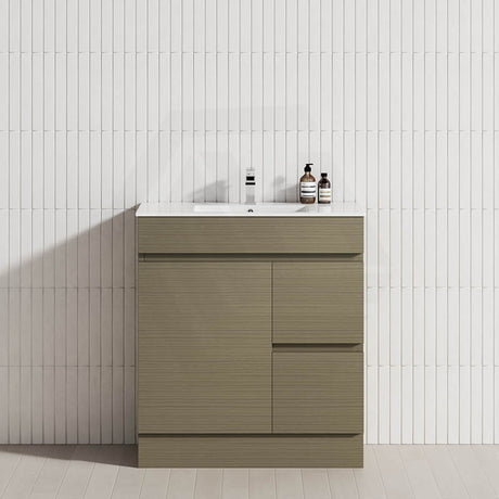 2-Drawer 1-Door Narrow 750mm Freestanding Bathroom Vanity Kickboard Multi-Colour Cabinet Only