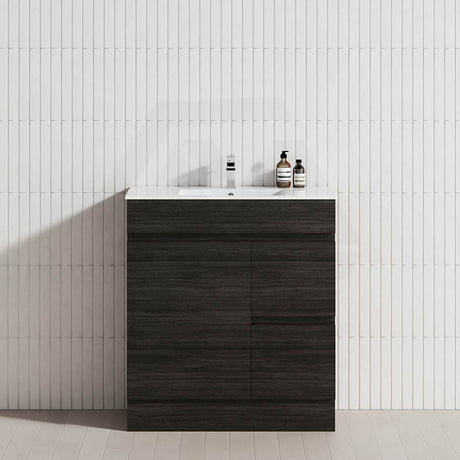 2-Drawer 1-Door Narrow 750mm Freestanding Bathroom Vanity Kickboard Multi-Colour Cabinet Only