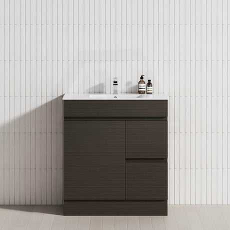 2-Drawer 1-Door Narrow 750mm Freestanding Bathroom Vanity Kickboard Multi-Colour Cabinet Only