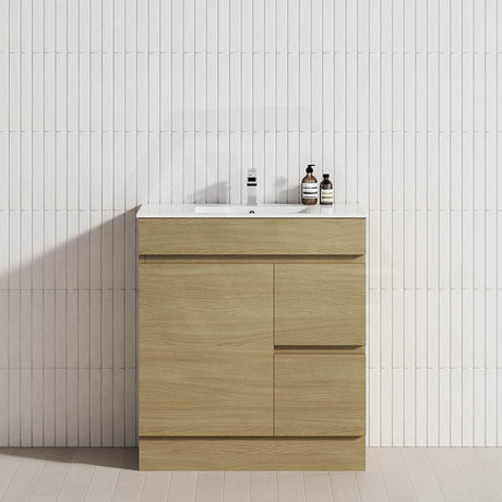2-Drawer 1-Door Narrow 750mm Freestanding Bathroom Vanity Kickboard Multi-Colour Cabinet Only