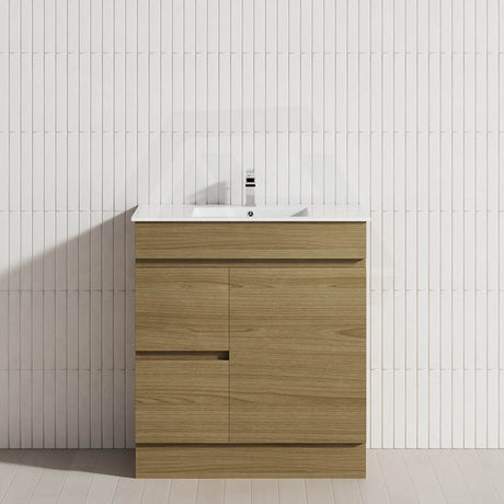 2-Drawer 1-Door 750/900/1200mm Freestanding Bathroom Vanity Kickboard Single Multi-Colour Cabinet Only