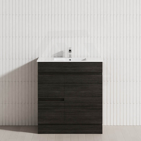 2-Drawer 1-Door 750/900/1200mm Freestanding Bathroom Vanity Kickboard Single Multi-Colour Cabinet Only