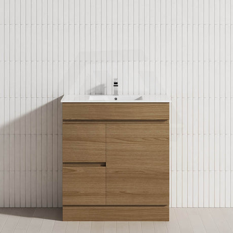 2-Drawer 1-Door 750/900/1200mm Freestanding Bathroom Vanity Kickboard Single Multi-Colour Cabinet Only