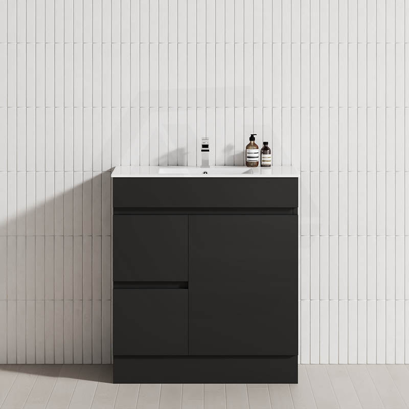 2-Drawer 1-Door Narrow 750mm Freestanding Bathroom Vanity Kickboard Multi-Colour Cabinet Only