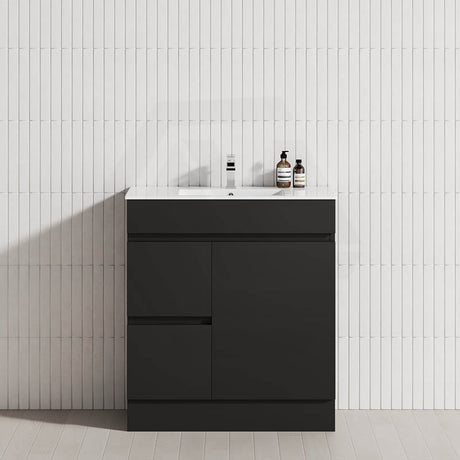 2-Drawer 1-Door Narrow 750mm Freestanding Bathroom Vanity Kickboard Multi-Colour Cabinet Only
