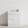 2-Drawer 1-Door Narrow 750mm Freestanding Bathroom Vanity Kickboard Multi-Colour Cabinet Only