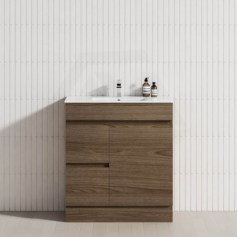 2-Drawer 1-Door Narrow 750mm Freestanding Bathroom Vanity Kickboard Multi-Colour Cabinet Only