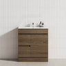 2-Drawer 1-Door Narrow 750mm Freestanding Bathroom Vanity Kickboard Multi-Colour Cabinet Only