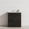 2-Drawer 1-Door Narrow 750mm Freestanding Bathroom Vanity Kickboard Multi-Colour Cabinet Only