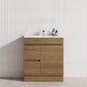 2-Drawer 1-Door Narrow 750mm Freestanding Bathroom Vanity Kickboard Multi-Colour Cabinet Only