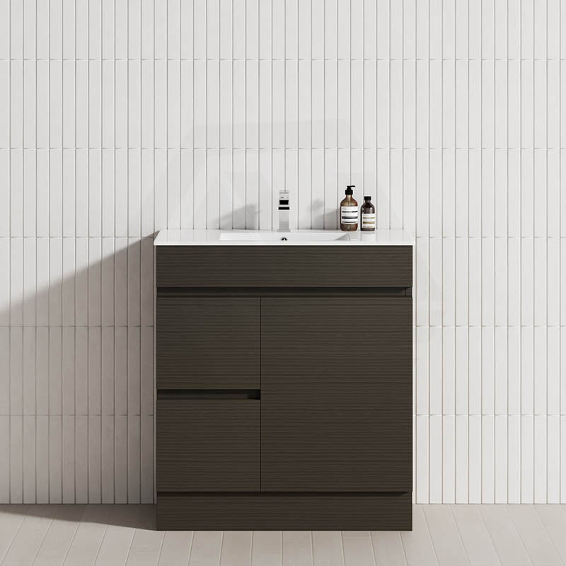 2-Drawer 1-Door Narrow 750mm Freestanding Bathroom Vanity Kickboard Multi-Colour Cabinet Only