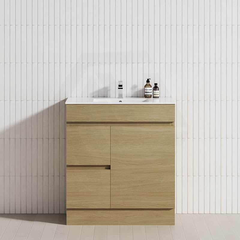 2-Drawer 1-Door Narrow 750mm Freestanding Bathroom Vanity Kickboard Multi-Colour Cabinet Only
