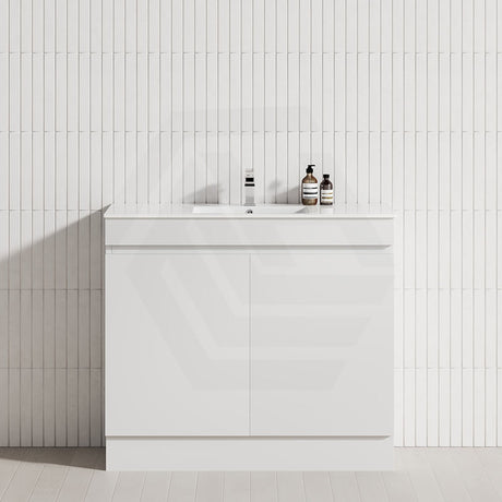 2-Door Narrow 600/750/900mm Freestanding Bathroom Vanity with Kickboard 600/750/900mm Multi-Colour Cabinet Only