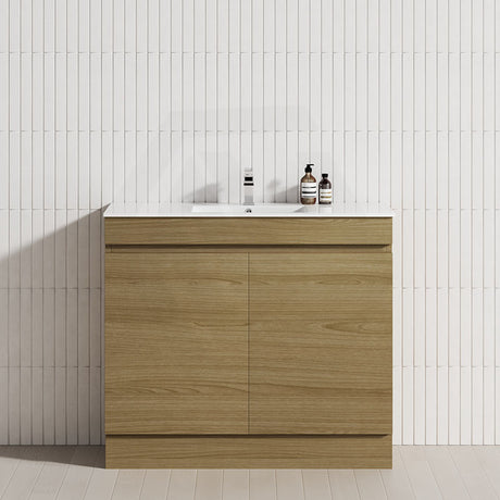 2-Door Narrow 600/750/900mm Freestanding Bathroom Vanity with Kickboard 600/750/900mm Multi-Colour Cabinet Only