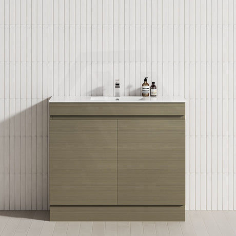 2-Door Narrow 600/750/900mm Freestanding Bathroom Vanity with Kickboard 600/750/900mm Multi-Colour Cabinet Only