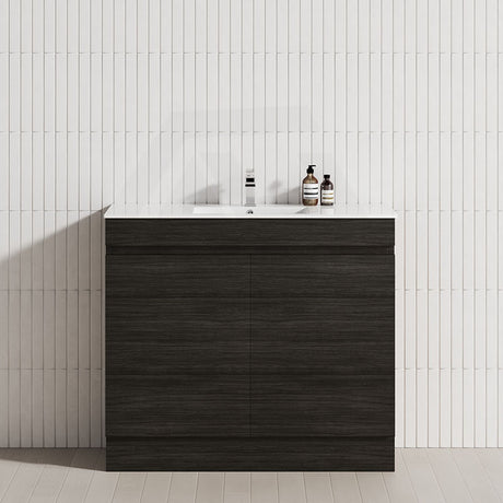 2-Door Narrow 600/750/900mm Freestanding Bathroom Vanity with Kickboard 600/750/900mm Multi-Colour Cabinet Only