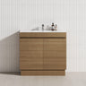 2-Door Narrow Freestanding Bathroom Vanity with Legs/Kickboard Cabinet Only 900mm - Multi-Colour