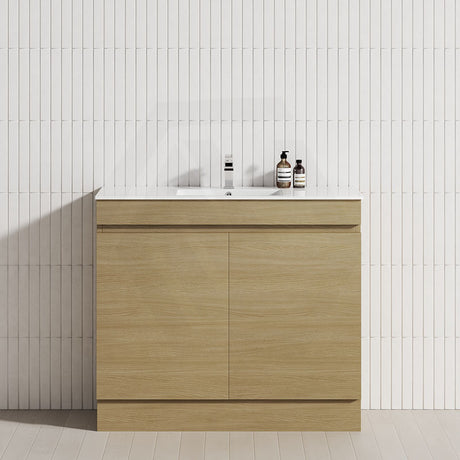 2-Door Narrow 600/750/900mm Freestanding Bathroom Vanity with Kickboard 600/750/900mm Multi-Colour Cabinet Only
