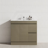 2-Drawer 2-Door Narrow 900mm Freestanding Bathroom Vanity Kickboard Multi-Colour Cabinet Only
