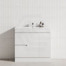 2-Drawer 2-Door Narrow 900mm Freestanding Bathroom Vanity Kickboard Multi-Colour Cabinet Only