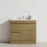 2-Drawer 2-Door Narrow 900mm Freestanding Bathroom Vanity Kickboard Multi-Colour Cabinet Only