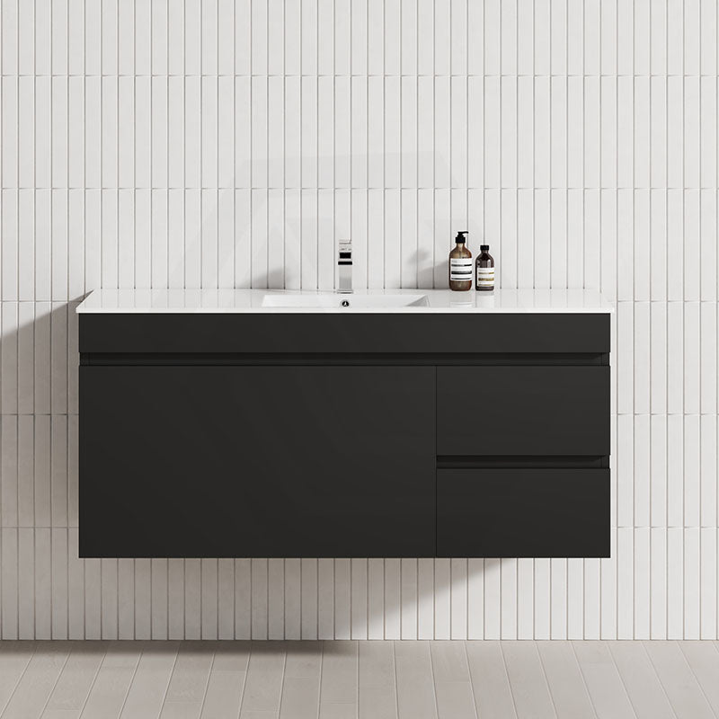 2-Drawer, 1-Door 750/900/1200mm Wall Hung Bathroom Floating Vanity Single Bowl Multi-Colour Cabinet Only