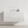 2-Drawer, 2-Door 1200mm MDF Wall Hung Bathroom Floating Vanity Only Single Bowl Variant Color Available
