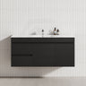 2-Drawer, 2-Door 1200mm MDF Wall Hung Bathroom Floating Vanity Only Single Bowl Variant Color Available