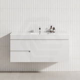 2-Drawer, 2-Door 900/1200mm Wall Hung Bathroom Floating Vanity Single Bowl Multi-Colour Cabinet Only