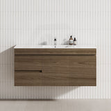 2-Drawer, 2-Door 900/1200mm Wall Hung Bathroom Floating Vanity Single Bowl Multi-Colour Cabinet Only