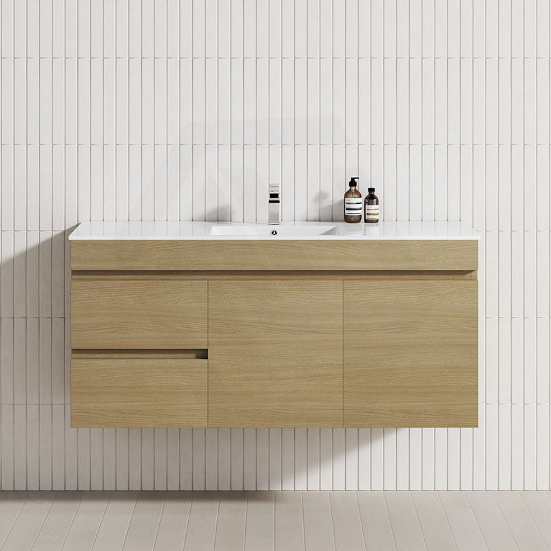 2-Drawer, 2-Door 900/1200mm Wall Hung Bathroom Floating Vanity Single Bowl Multi-Colour Cabinet Only