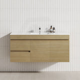 2-Drawer, 2-Door 900/1200mm Wall Hung Bathroom Floating Vanity Single Bowl Multi-Colour Cabinet Only