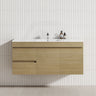 2-Drawer, 2-Door 1200mm MDF Wall Hung Bathroom Floating Vanity Only Single Bowl Variant Color Available