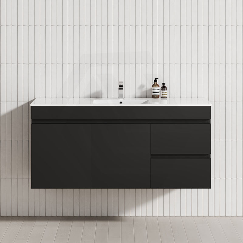 2-Drawer, 2-Door 900/1200mm Wall Hung Bathroom Floating Vanity Single Bowl Multi-Colour Cabinet Only