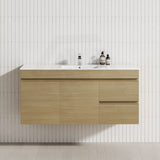 2-Drawer, 2-Door 900/1200mm Wall Hung Bathroom Floating Vanity Single Bowl Multi-Colour Cabinet Only