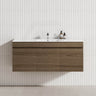 3-Door 1200mm MDF Board Wall Hung Bathroom Floating Vanity Only For Single/Double Bowls Variant Color Available