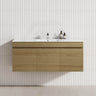 3-Door 1200mm MDF Board Wall Hung Bathroom Floating Vanity Only For Single/Double Bowls Variant Color Available