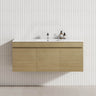 3-Door 1200mm MDF Board Wall Hung Bathroom Floating Vanity Only For Single/Double Bowls Variant Color Available