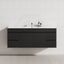Matt Black 4-drawer, 2-door 1500mm wall-hung floating vanity